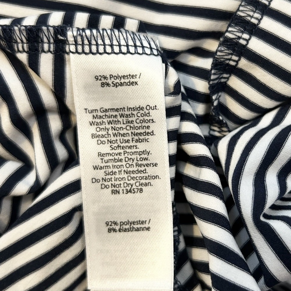 VINEYARD VINES New York Yankees Polo Shirt sz M Blue White Striped MLB Baseball - Picture 8 of 8